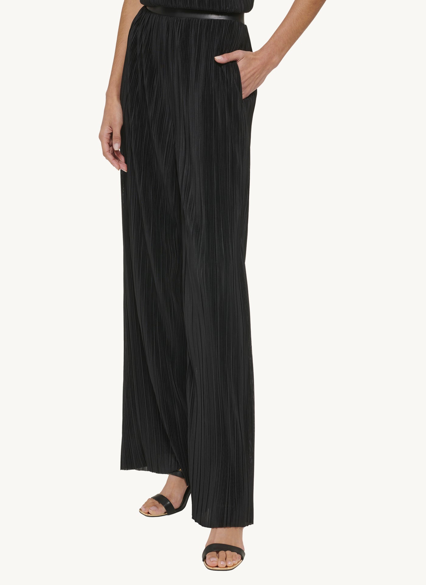 High Rise Wide Leg Pants