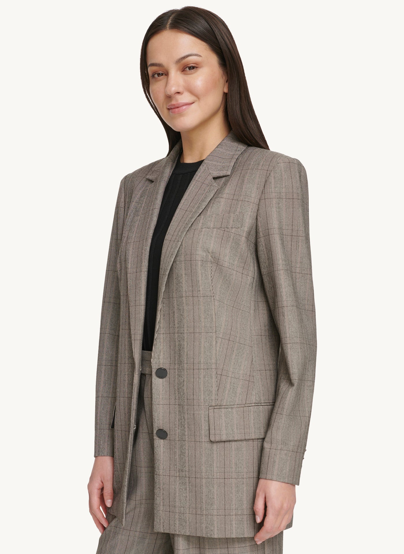 Long Sleeve Blazer With Buttons