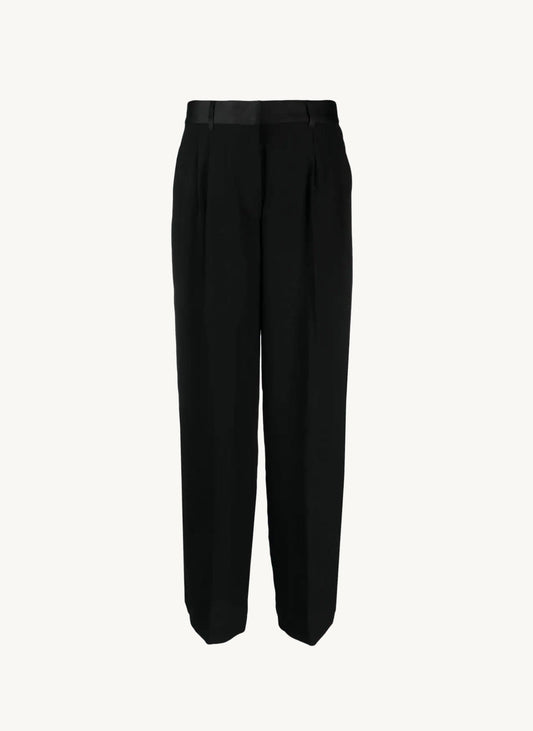 Wide Leg Pants With Front Pleat