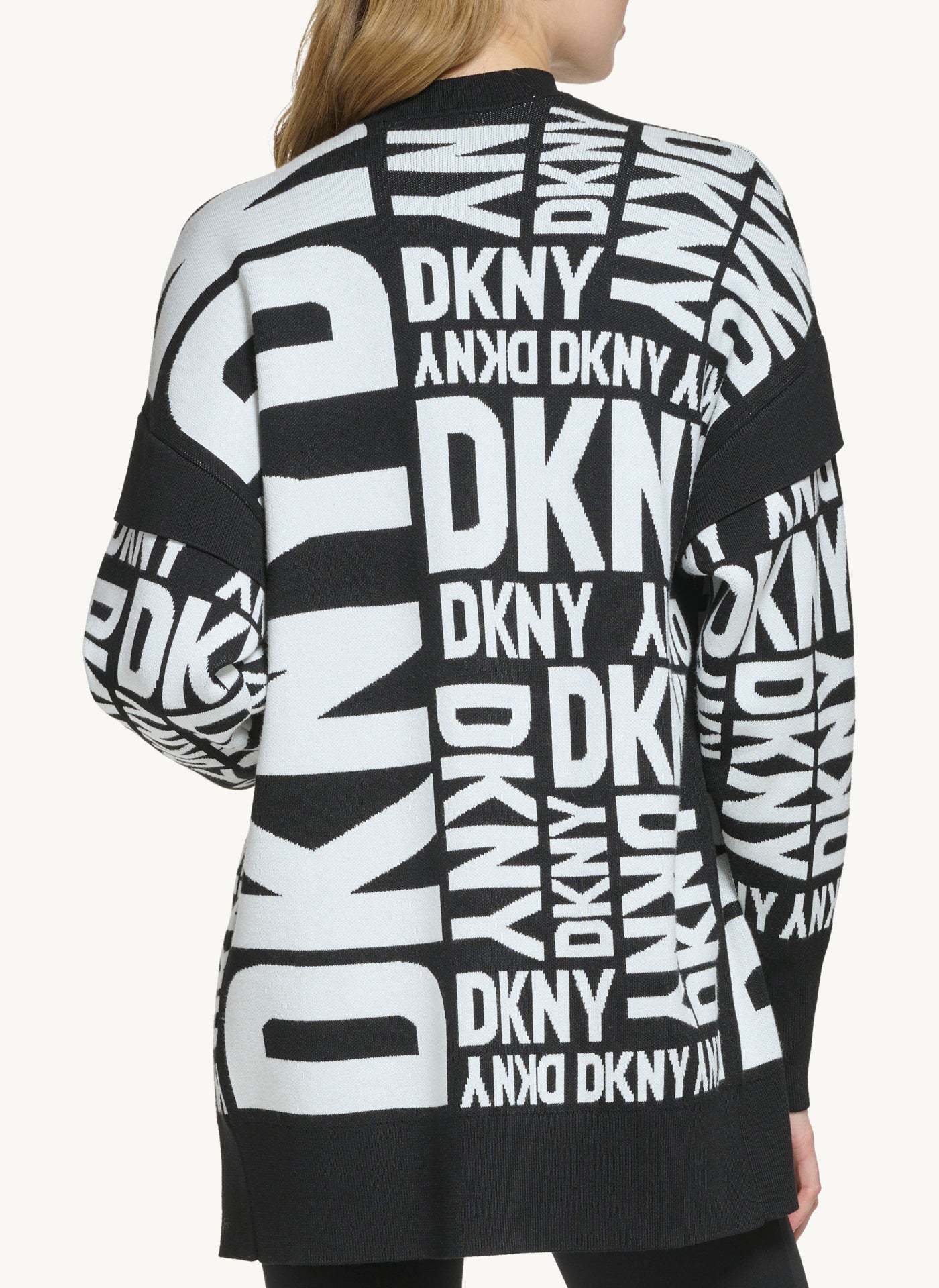 Long Sleeve All-Over Logo Cardigan