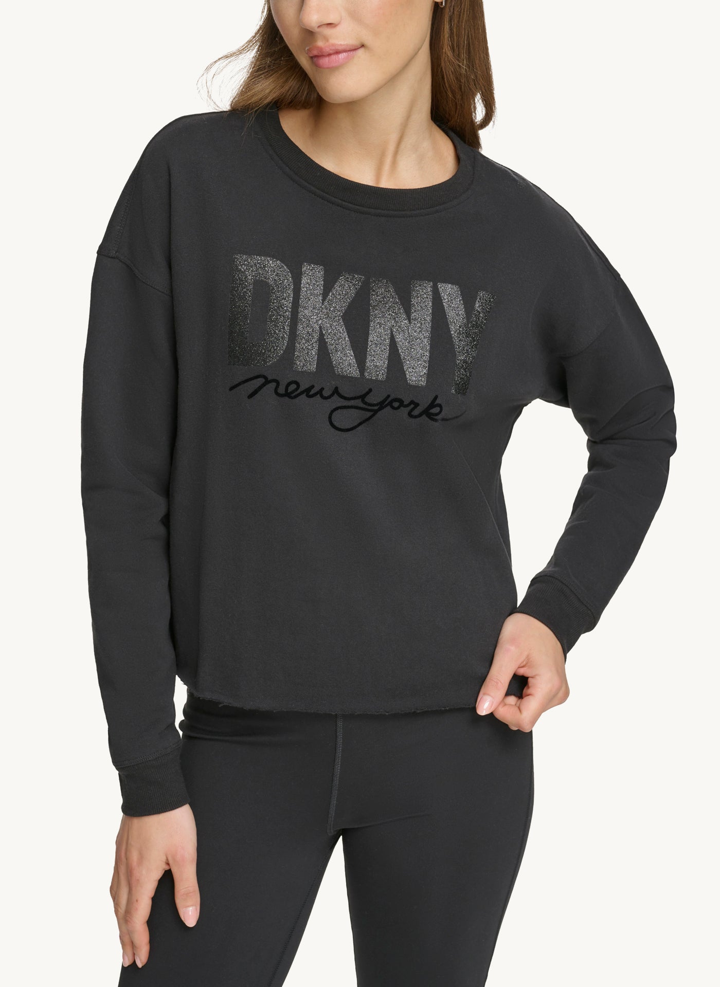 Long Sleeve Crew Neck Sweatshirt With Logo